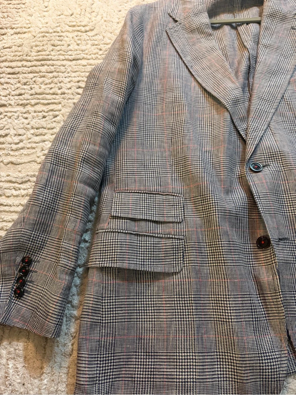 Carolina Herrera Gray Glen Plaid Sport Coat